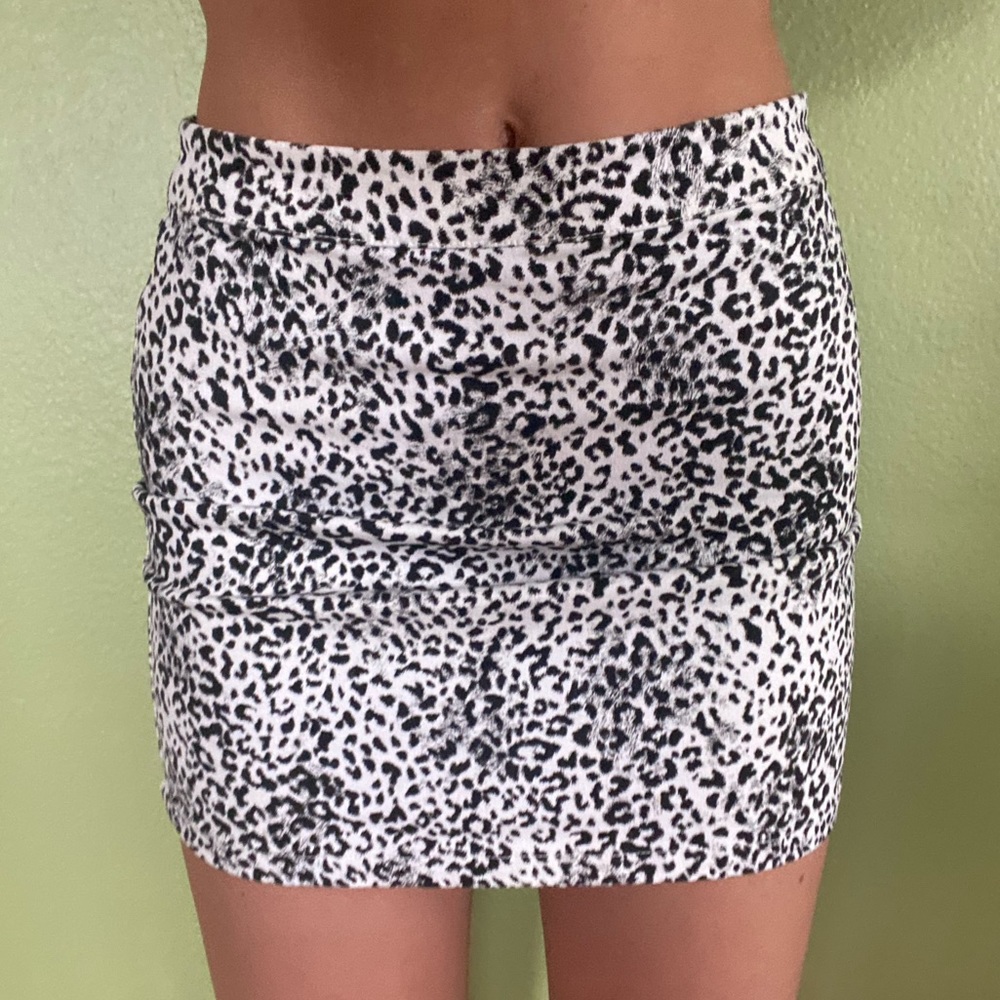 Cheetah print skirt